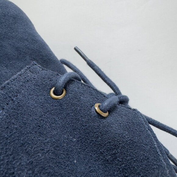 Steve Madden Droid Navy Blue Lace-Up Booties - Picture 9 of 10
